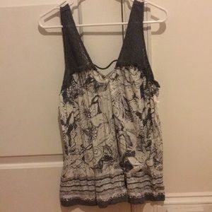 Large Grey and white tank top
